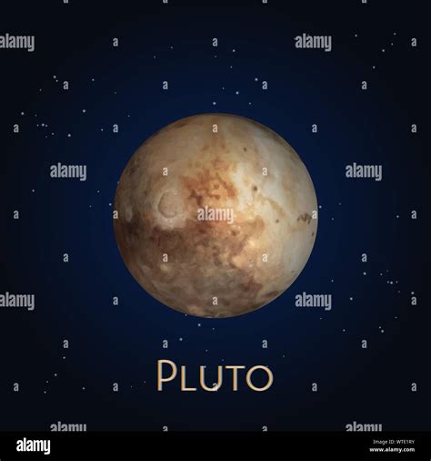 Planeta enano Plutón icono Sistema Solar el cosmos Imagen Vector de