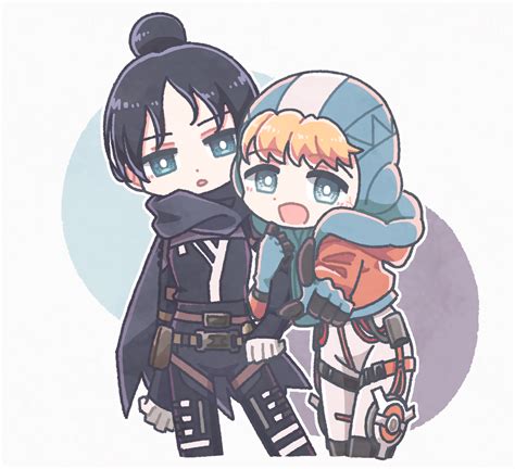 Safebooru 2girls Apex Legends Bangs Black Bodysuit Black Scarf Blonde