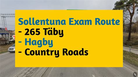 Sollentuna Exam Route Täby Hagby Körkort Förarprov Teoriprov