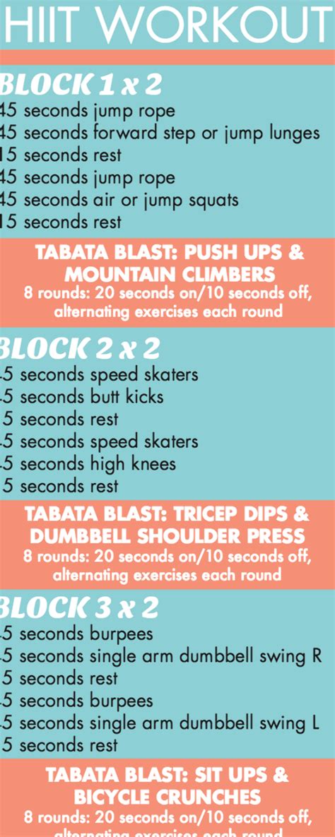 A 35 Minute HIIT Workout Featuring Blocks Of 45 Second Intervals