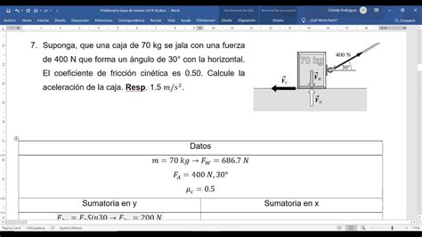 Ejercicio Leyes De Newton Sumatoria De Fuerzas En XY YouTube