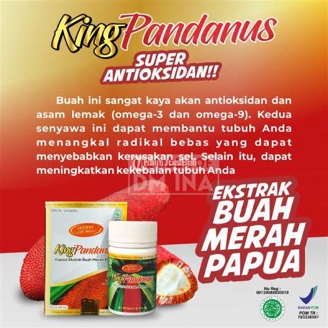 King Pandanus Asli Bpom Ekstrak Buah Merah Papua Tribun Jualbeli