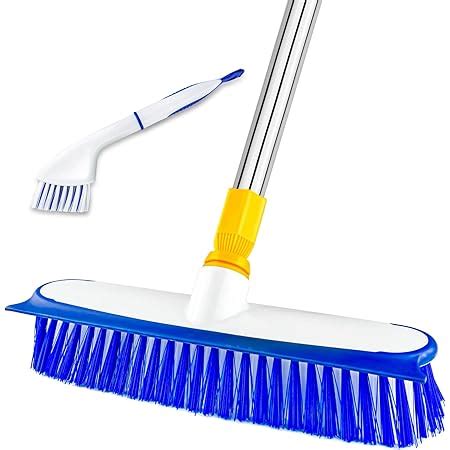 Amazon Ittaho Wide Floor Scrub Brush With Long Handle