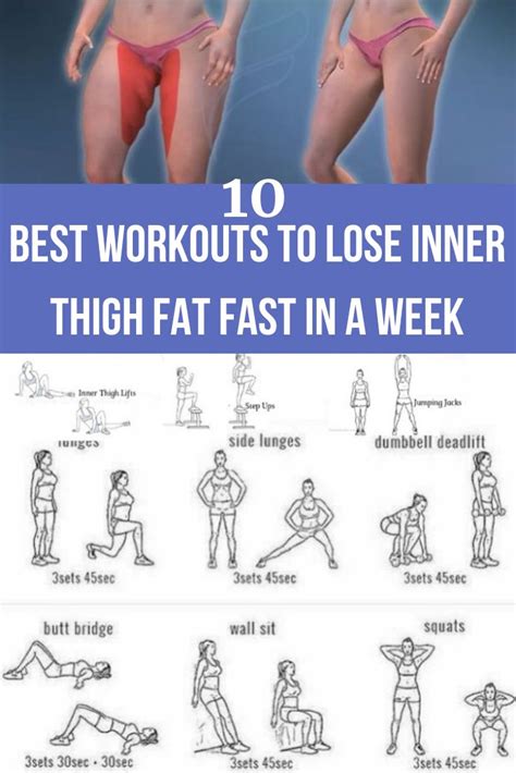 10 BEST WORKOUTS TO LOSE INNER THIGH FAT FAST IN A WEEK Training Zu