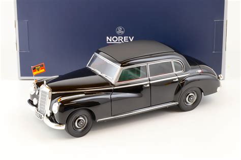 1 18 Norev Mercedes 300 W186 Konrad Adenauer 1955 Black