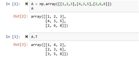 Transpose Of A Matrix In Python