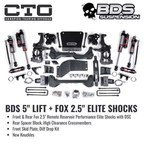 BDS 5 Lift Kit For 2020 Chevy Silverado 2500 With Fox 2 5 Performance