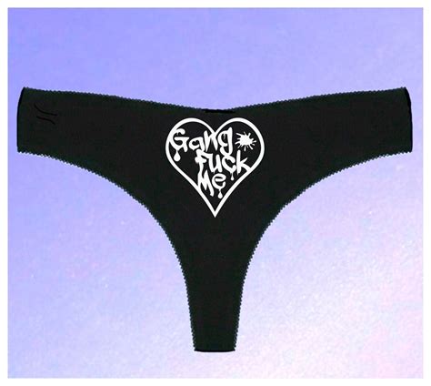 Gang Fuck Me Black Panties Etsy
