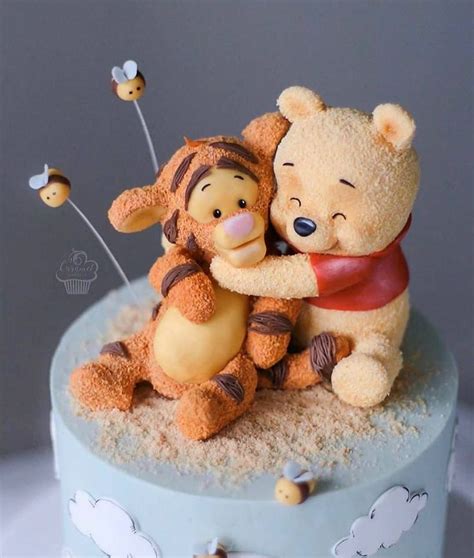 Pastel De Winnie The Pooh Winnie The Pooh Cake Baby Birthday Cakes