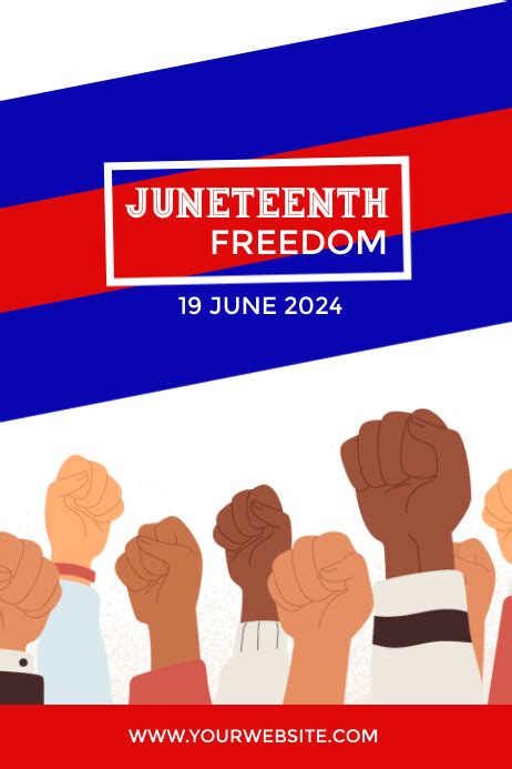 Juneteenth Freedom Poster Template Postermywall