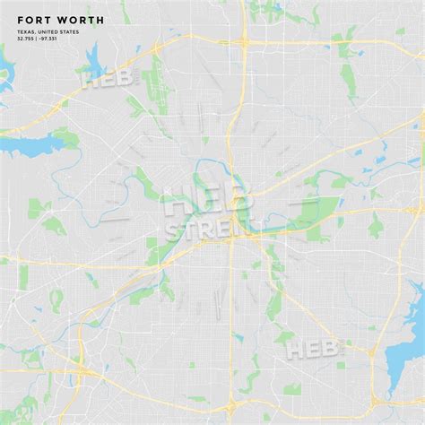 Street Map Of Fort Worth Texas - Printable Maps