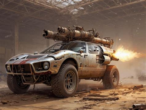 Post Apocalyptic Cars Rstablediffusion