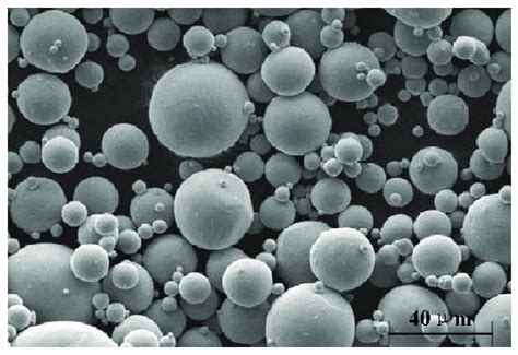 Scanning Electron Microscope SEM Micro Graph Of The Ti6Al4V Powder