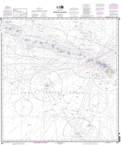 Noaa Nautical Chart 540 Hawaiian Islands Nautical Chart Travel Map