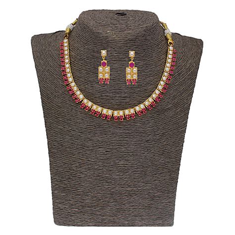 Buy Send Sri Jagdamba Pearls Trendy Necklace Set Online Fnp