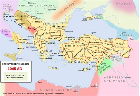 Byzantine Cities Map