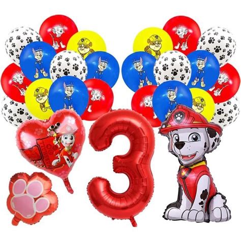 Deco Anniversaire Pat Patrouille Ans Garcon Fille Ballon Pat