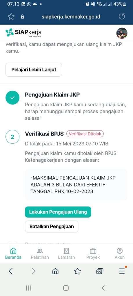 Tidak Bisa Klaim Jaminan Kehilangan Pekerjaan Jkp