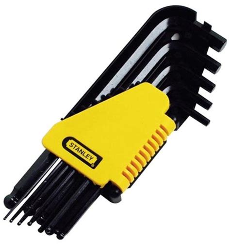 Stanley 12 Pc Ball Point Long Arm Hex Allen Key Set 1 16 To 3 8 69