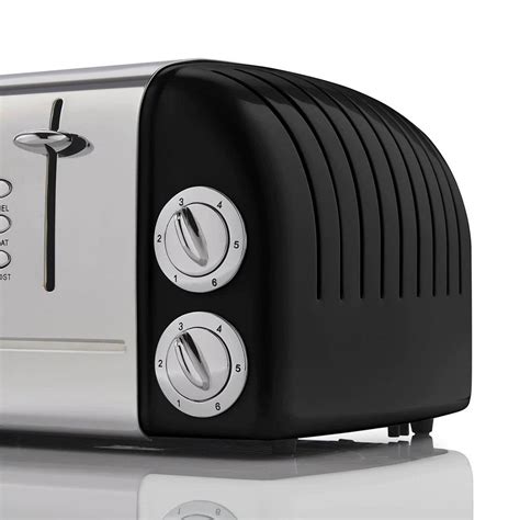 Swan Retro 4 Slice Toaster Stainless Steel 1600 W Black Buysbest