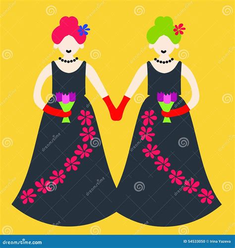 Familia gay stock de ilustración Ilustración de esposa 54533050