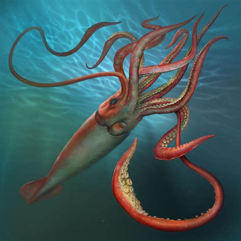 Artstation Giant Squid Eldar Zakirov Giant Squid Colossal Squid