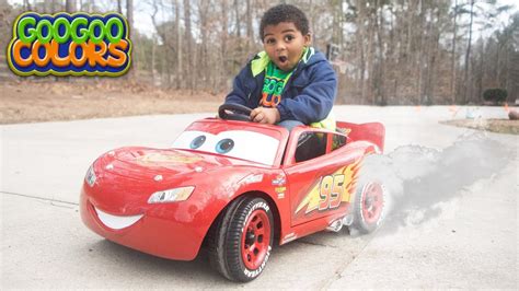 Goo Goo Gaga Unboxing Lightning Mcqueen Power Wheels Ride On Cars