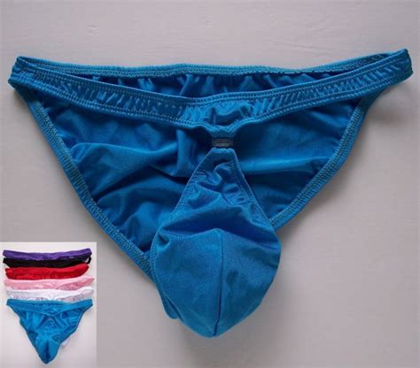 K Hot Sexy Men Pouch Bikini W Clips Closure Turquoise