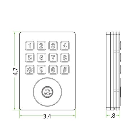 SMK-V / SMK-H Standalone Metal Keypad RFID Reader - TURNSTILES.us