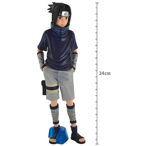 Action Figure Sasuke Uchiha Genin Anime Naruto Clássico 25cm