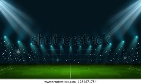 Soccer Arena Realistic European Football Stadium Stock Vector (Royalty ...