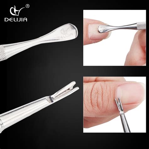 Aliexpress Buy Delijia Stainless Steel Cuticle Remover Double