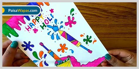 Simple & Easy Holi Drawing Ideas in 2024 for Kids - Paisa Wapas