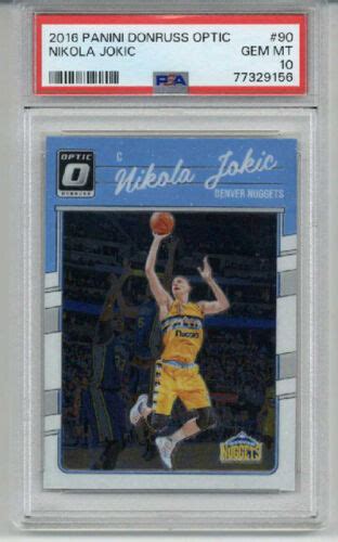 2016 PANINI DONRUSS OPTIC 90 NIKOLA JOKIC CARD DENVER NUGGETS PSA 10