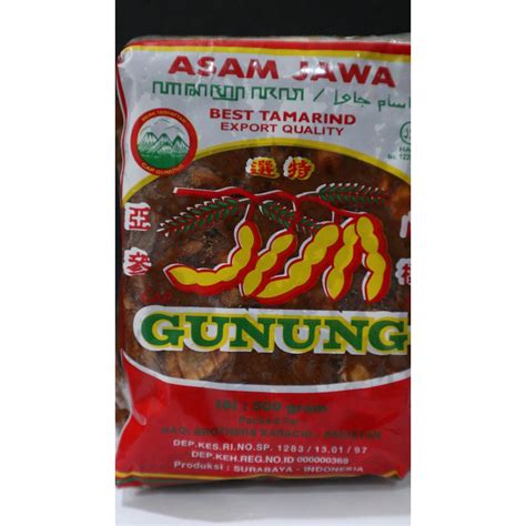 Jual Asam Jawa Tanpa Biji Gram Cap Gunung Shopee Indonesia