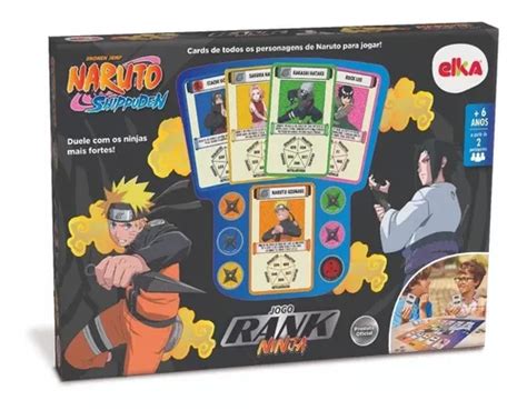 Jogo De Tabuleiro Naruto Rank Ninja Lançamento 1189 Elka