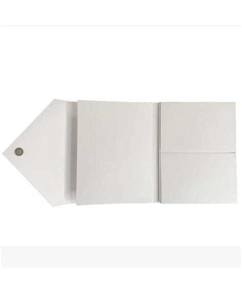 Envelope Gatefold Flip Folio White Paper Cut Out