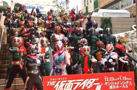 【エンタメ総合】『the仮面ライダー展』東京オープニングセレモニー 仮面ライダー38人集結に驚きの声