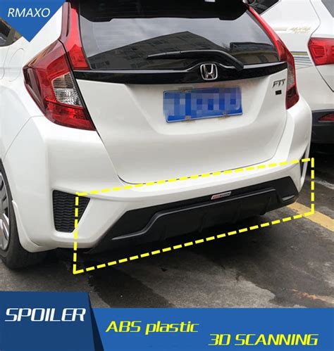 For Honda Fit Jazz Body Kit Spoiler For Fit Jazz Abs Rear Lip