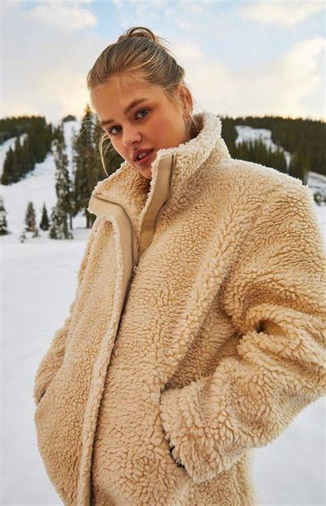 La Hearts Oversized Sherpa Jacket Oversized Sherpa Jacket Teddy