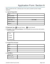 Nevada Notice Of Funding Opportunity Application Fill Out Sign