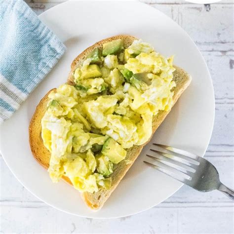 Avocado Scrambled Eggs - Fox Valley Foodie