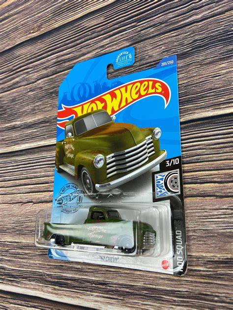 Hot Wheels NIB Green 52 Chevy Hot Wheels Rod Squad Mattel Etsy