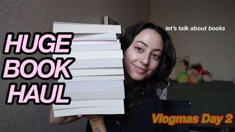 Huge Book Haul Vlogmas Day 2 YouTube