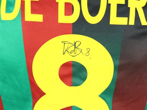 De Boer S Match Worn Unwashed Signed Shirt Ternana Vs Ascoli