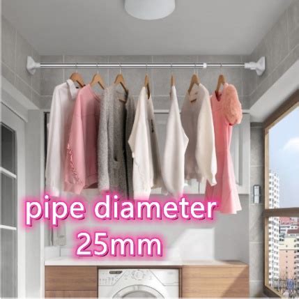 Punch Free Telescopic Rod Adjustable Curtain Rod Tension Rod Shower