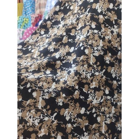 Jual Bahan Kain Meteran Ceruty Zara Crep Motif Sc39Mdr Harga Per 0 5