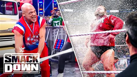 Kurt Angle Milk Trucks Alpha Academy Wwe Smackdown Highlights