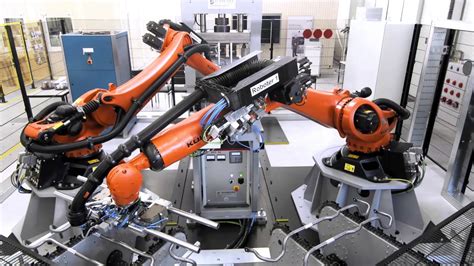 Robotic Bending And Stamping Of Metal Stabilizers With Kuka Kr Quantec