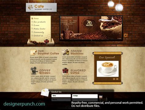 Coffee Shop Website Template